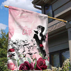 Melbourne Horse Racing Cup Pink Out Derby Garden Flag - Aussie Hoodie