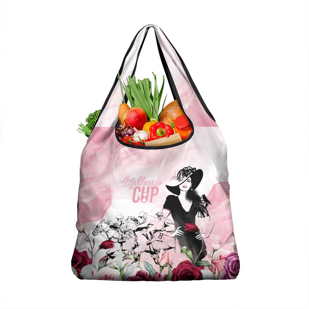Melbourne Horse Racing Cup Pink Out Derby Grocery Bag - Aussie Hoodie