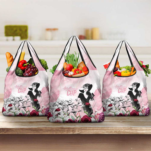 Melbourne Horse Racing Cup Pink Out Derby Grocery Bag - Aussie Hoodie