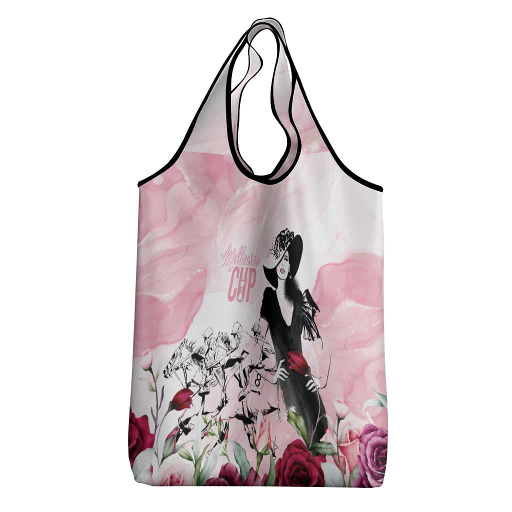 Melbourne Horse Racing Cup Pink Out Derby Grocery Bag - Aussie Hoodie