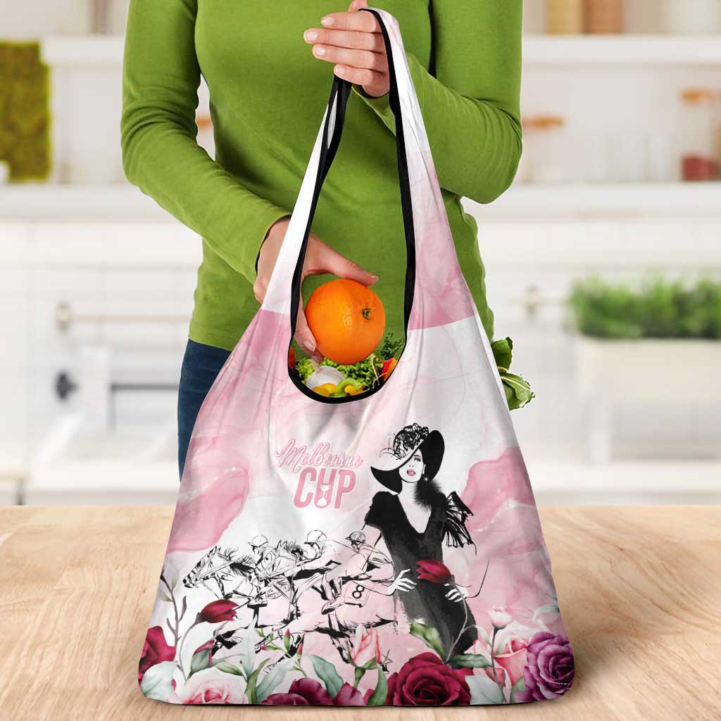 Melbourne Horse Racing Cup Pink Out Derby Grocery Bag - Aussie Hoodie