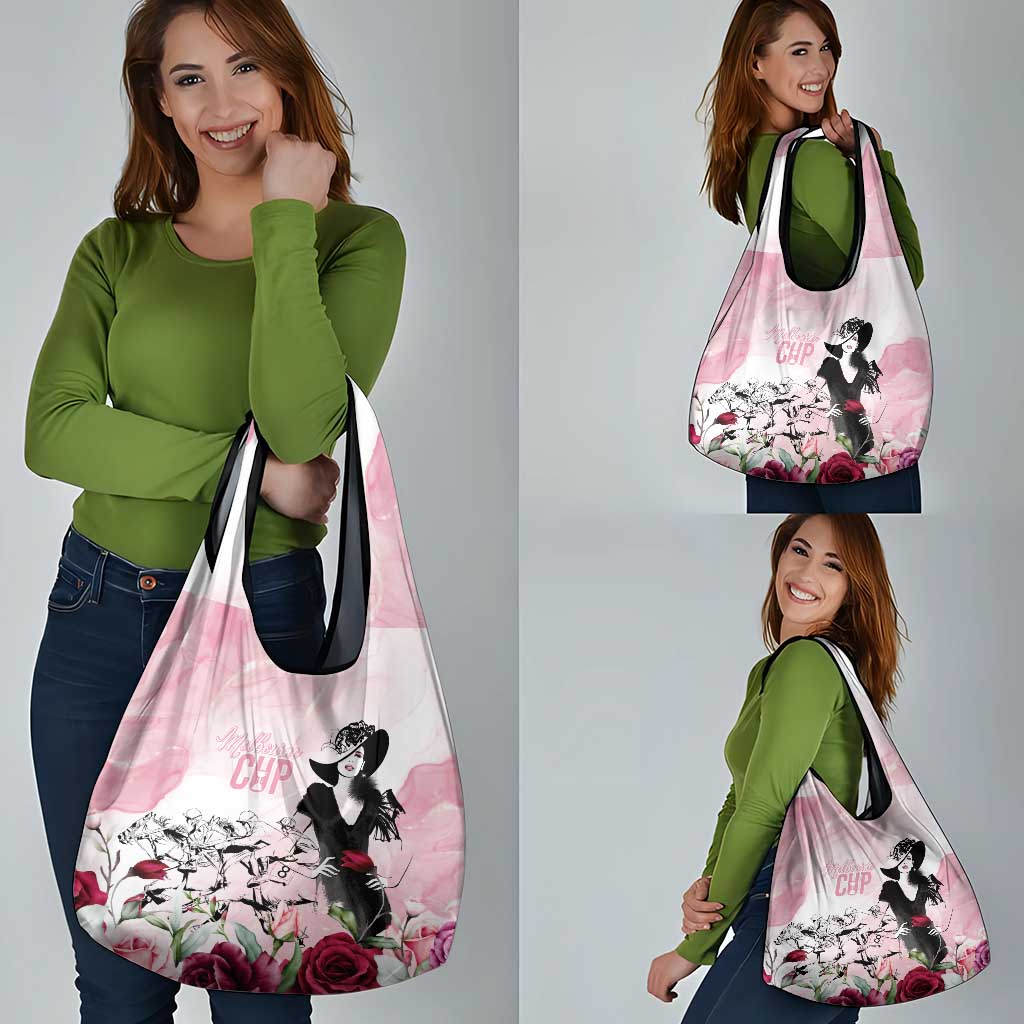 Melbourne Horse Racing Cup Pink Out Derby Grocery Bag - Aussie Hoodie