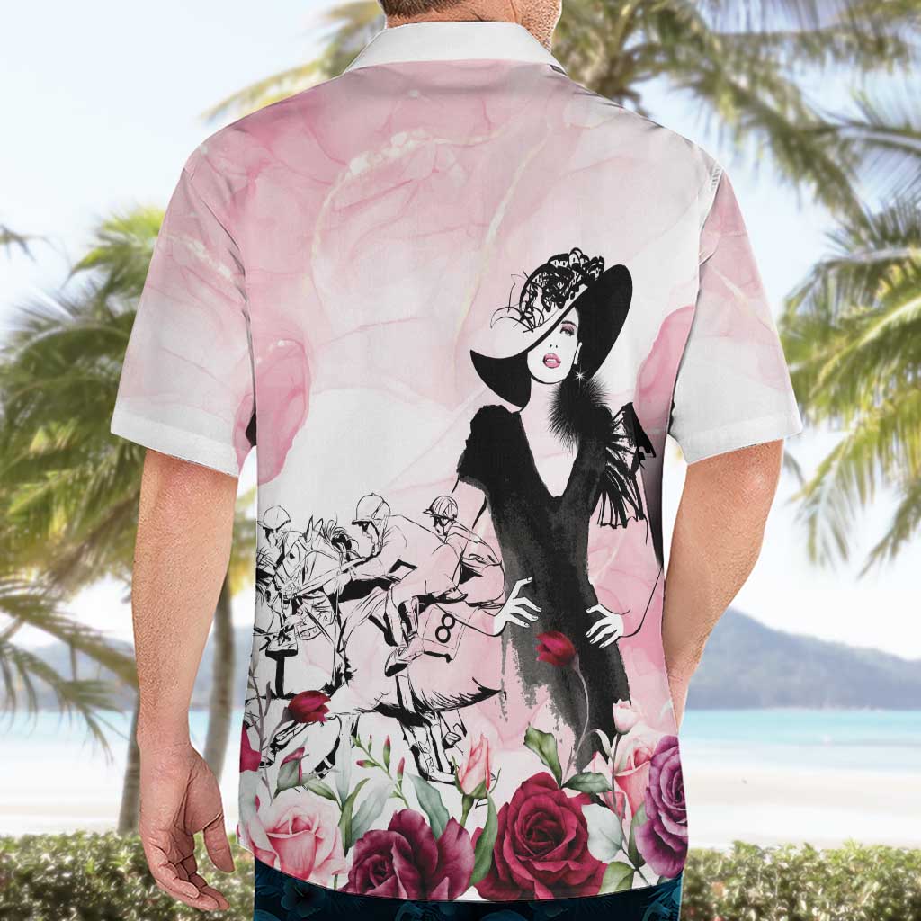 Melbourne Horse Racing Cup Pink Out Derby Hawaiian Shirt - Aussie Hoodie