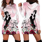 Melbourne Horse Racing Cup Pink Out Derby Hoodie Dress - Aussie Hoodie