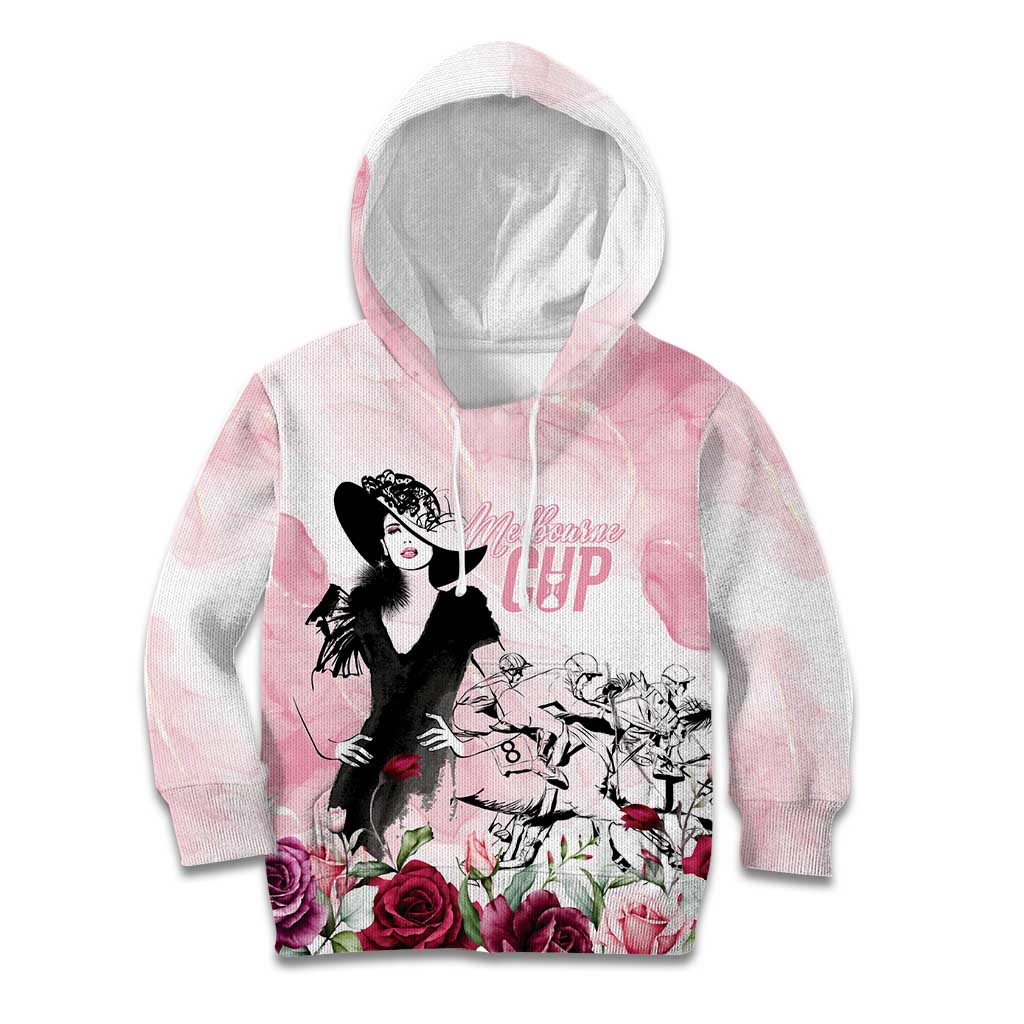 Melbourne Horse Racing Cup Pink Out Derby Kid Hoodie - Aussie Hoodie