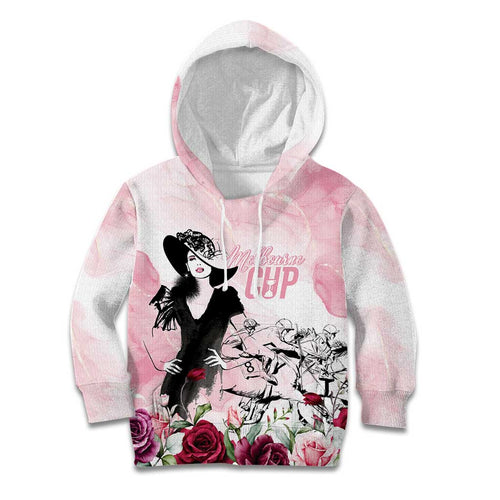 Melbourne Horse Racing Cup Pink Out Derby Kid Hoodie - Aussie Hoodie