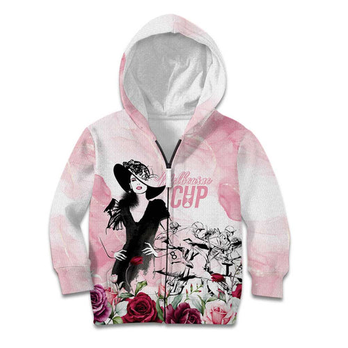 Melbourne Horse Racing Cup Pink Out Derby Kid Hoodie - Aussie Hoodie