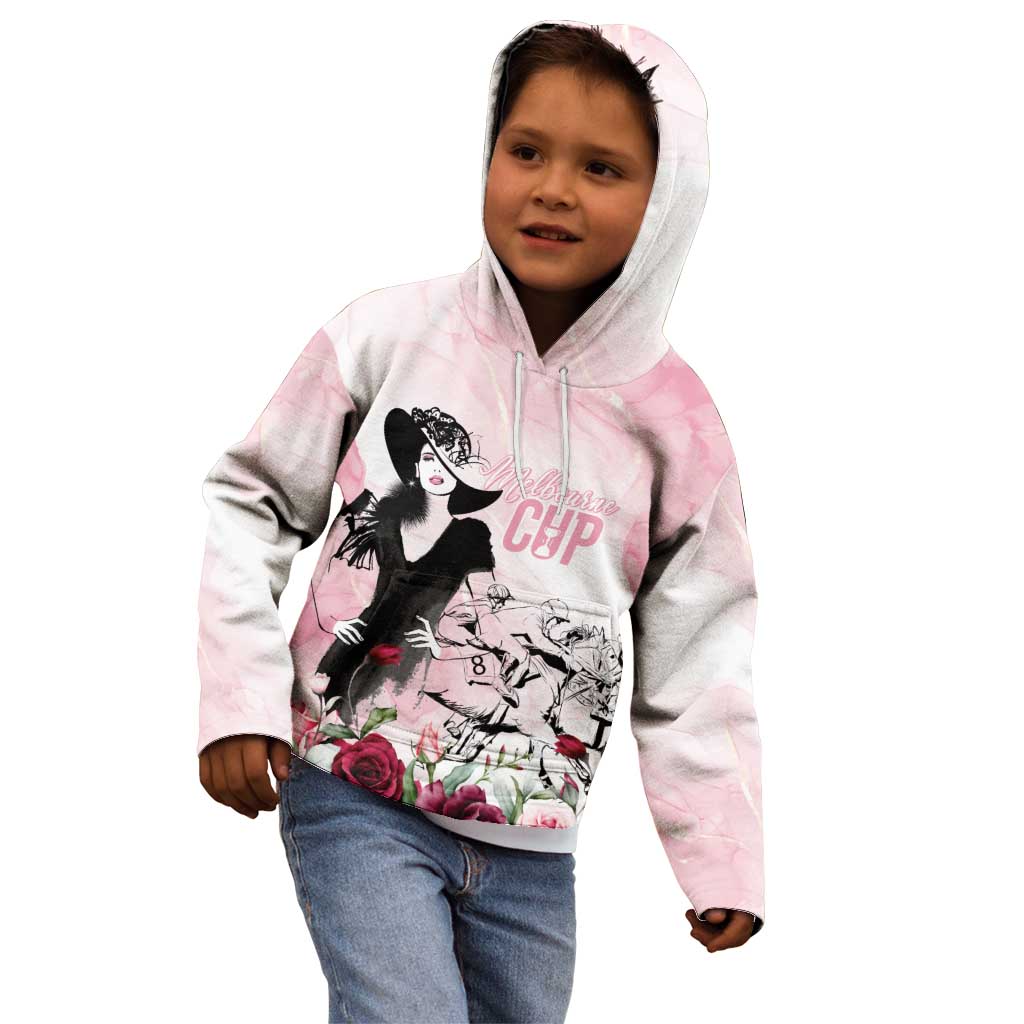 Melbourne Horse Racing Cup Pink Out Derby Kid Hoodie - Aussie Hoodie