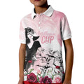 Melbourne Horse Racing Cup Pink Out Derby Kid Polo Shirt - Aussie Hoodie