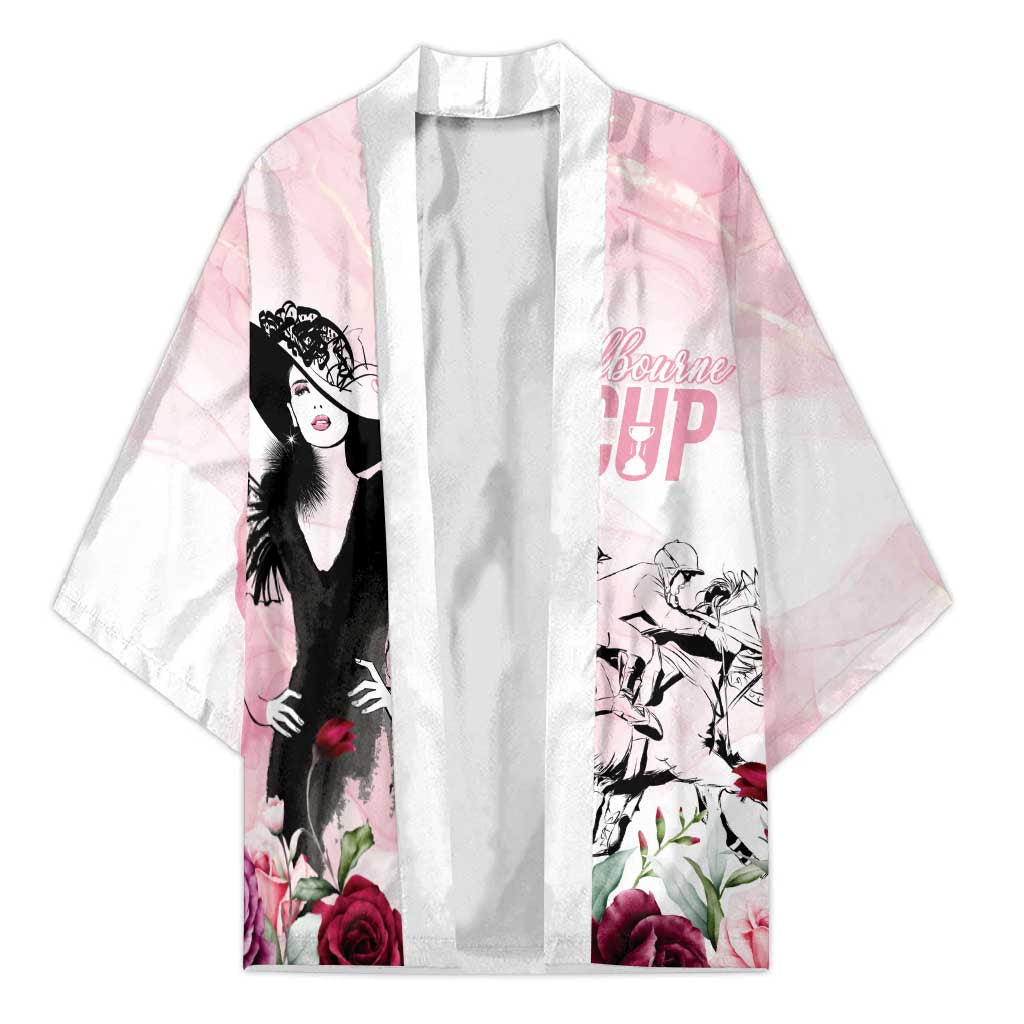 Melbourne Horse Racing Cup Pink Out Derby Kimono - Aussie Hoodie