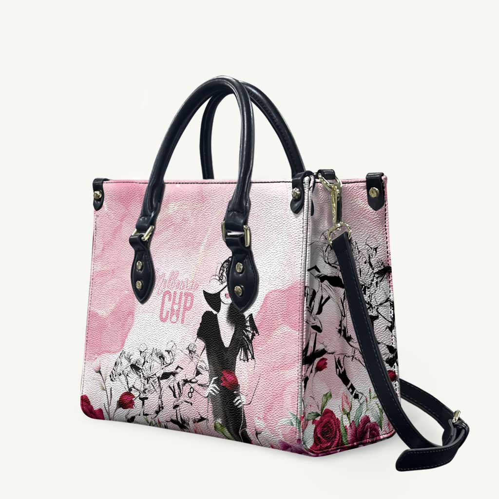 Melbourne Horse Racing Cup Pink Out Derby Leather Bag - Aussie Hoodie