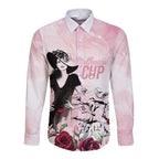 Melbourne Horse Racing Cup Pink Out Derby Long Sleeve Button Shirt - Aussie Hoodie