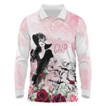 Melbourne Horse Racing Cup Pink Out Derby Long Sleeve Polo Shirt - Aussie Hoodie