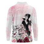 Melbourne Horse Racing Cup Pink Out Derby Long Sleeve Polo Shirt - Aussie Hoodie