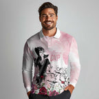 Melbourne Horse Racing Cup Pink Out Derby Long Sleeve Polo Shirt - Aussie Hoodie