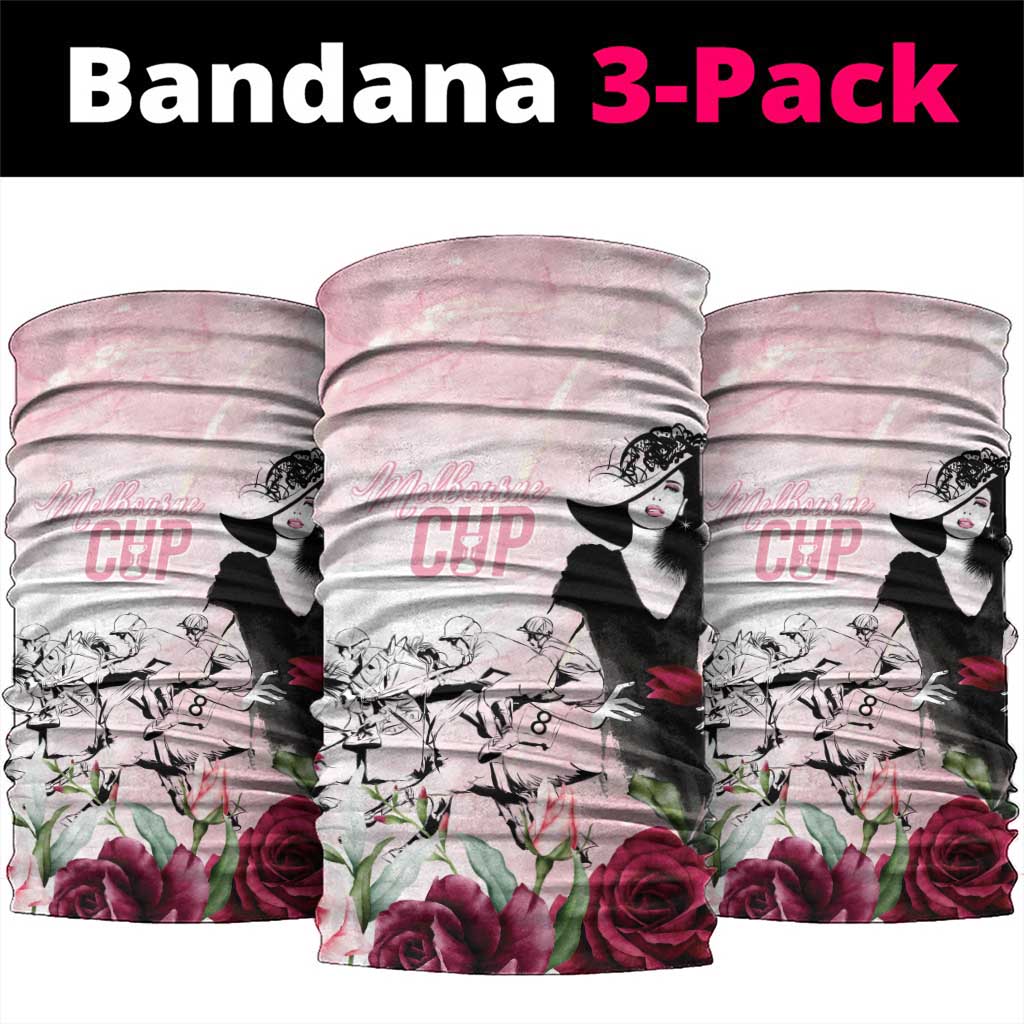 Melbourne Horse Racing Cup Pink Out Derby Neck Gaiter - Aussie Hoodie