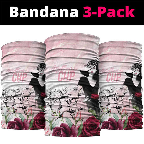 Melbourne Horse Racing Cup Pink Out Derby Neck Gaiter - Aussie Hoodie