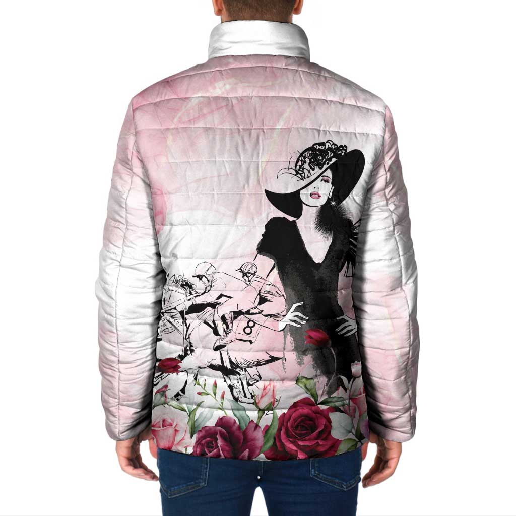 Melbourne Horse Racing Cup Pink Out Derby Padded Jacket - Aussie Hoodie