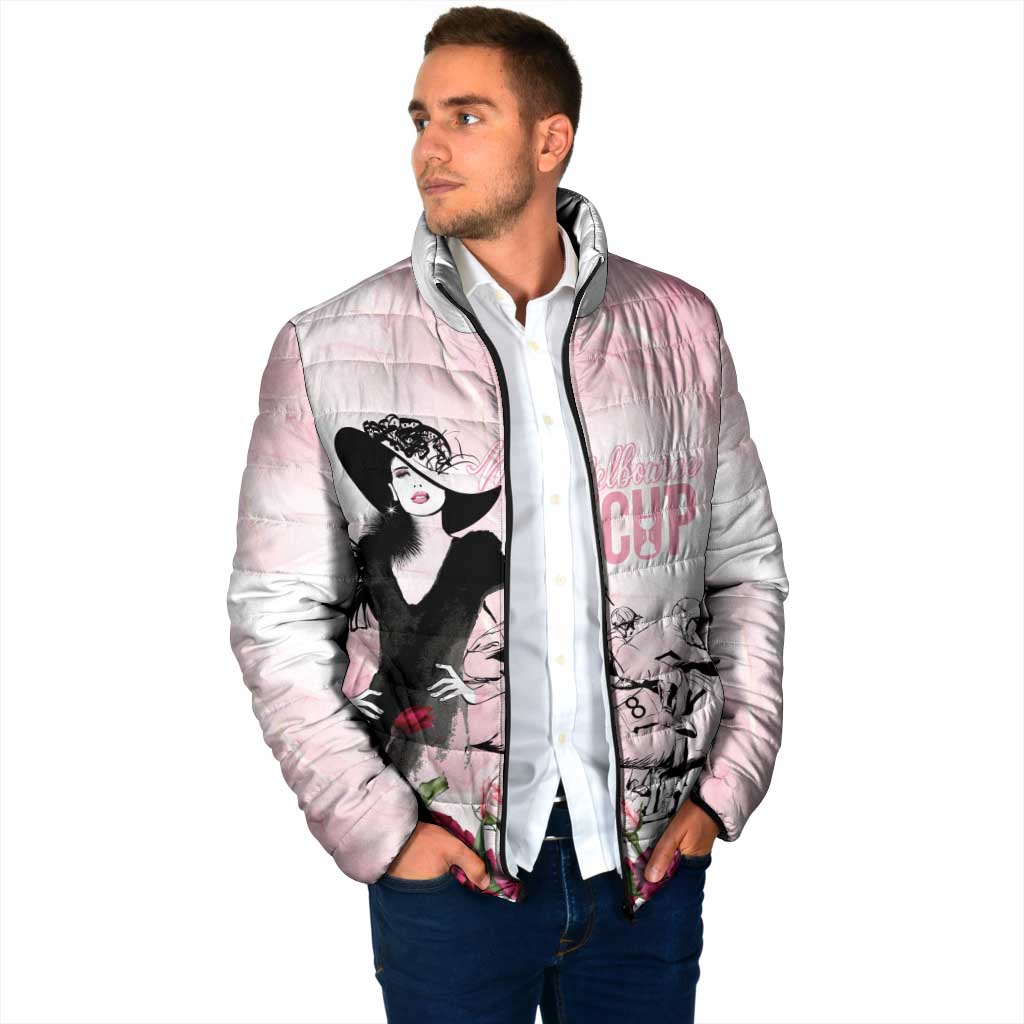 Melbourne Horse Racing Cup Pink Out Derby Padded Jacket - Aussie Hoodie