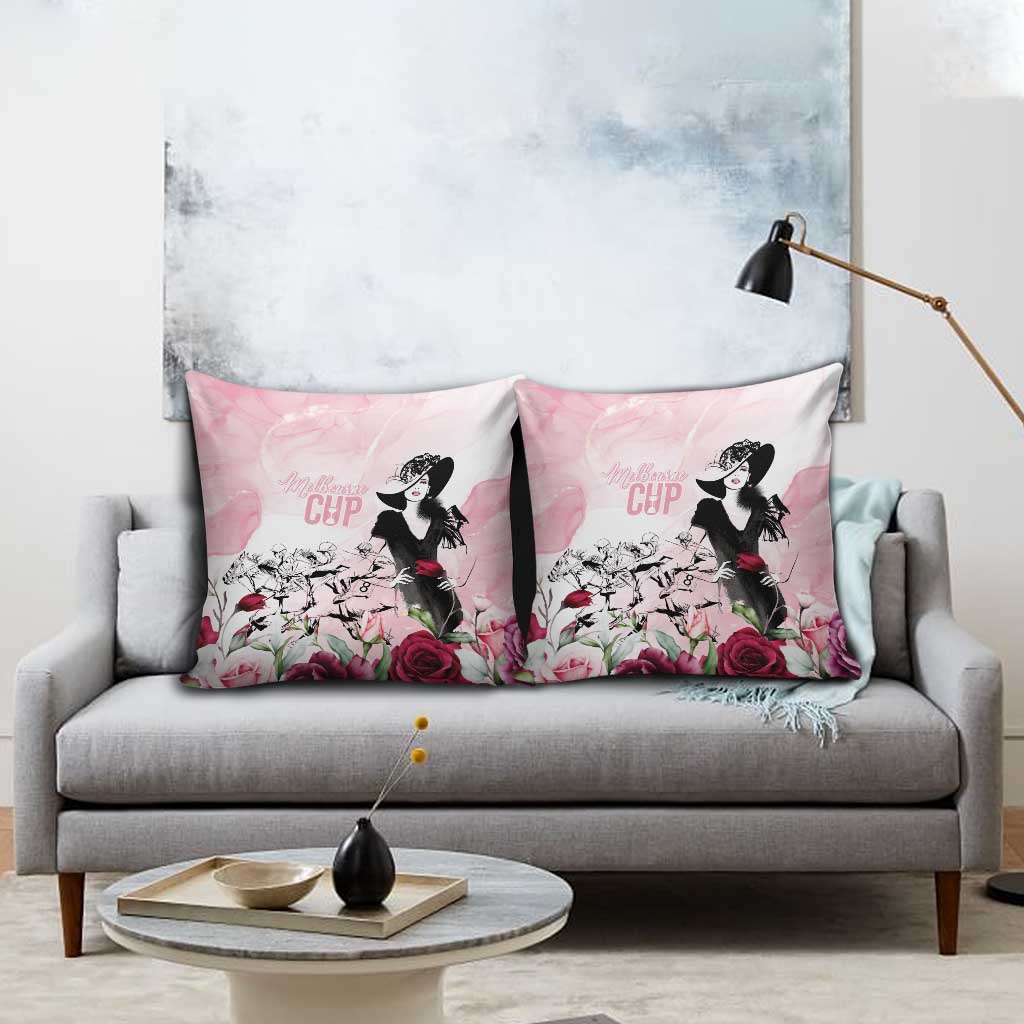 Melbourne Horse Racing Cup Pink Out Derby Pillow Cover - Aussie Hoodie