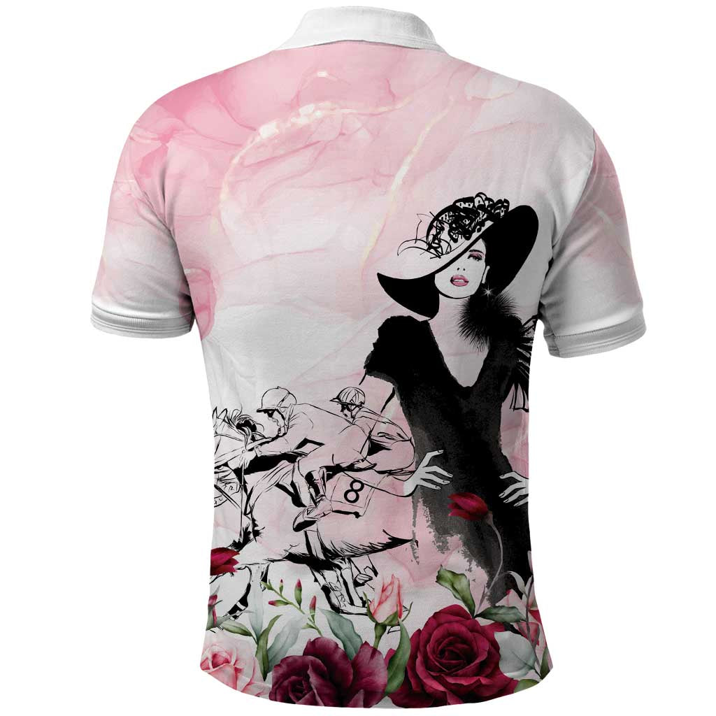Melbourne Horse Racing Cup Pink Out Derby Polo Shirt - Aussie Hoodie
