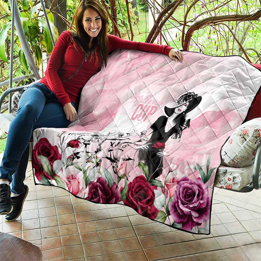 Melbourne Horse Racing Cup Pink Out Derby Quilt - Aussie Hoodie