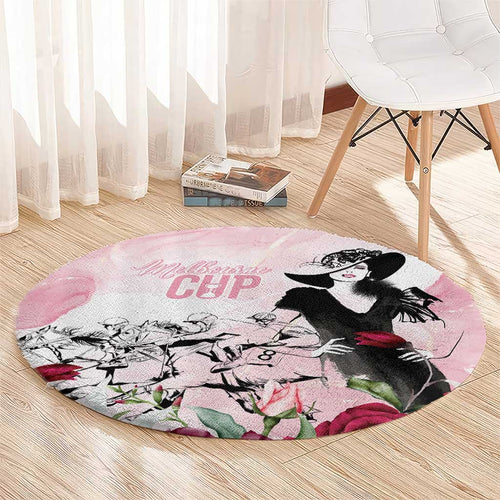 Melbourne Horse Racing Cup Pink Out Derby Round Carpet - Aussie Hoodie