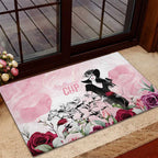 Melbourne Horse Racing Cup Pink Out Derby Rubber Doormat - Aussie Hoodie