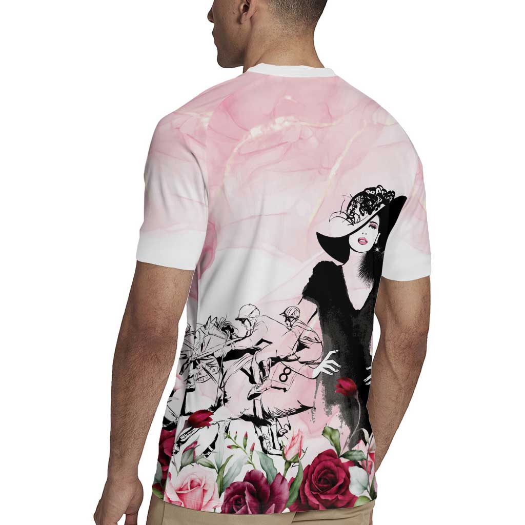 Melbourne Horse Racing Cup Pink Out Derby Rugby Jersey - Aussie Hoodie