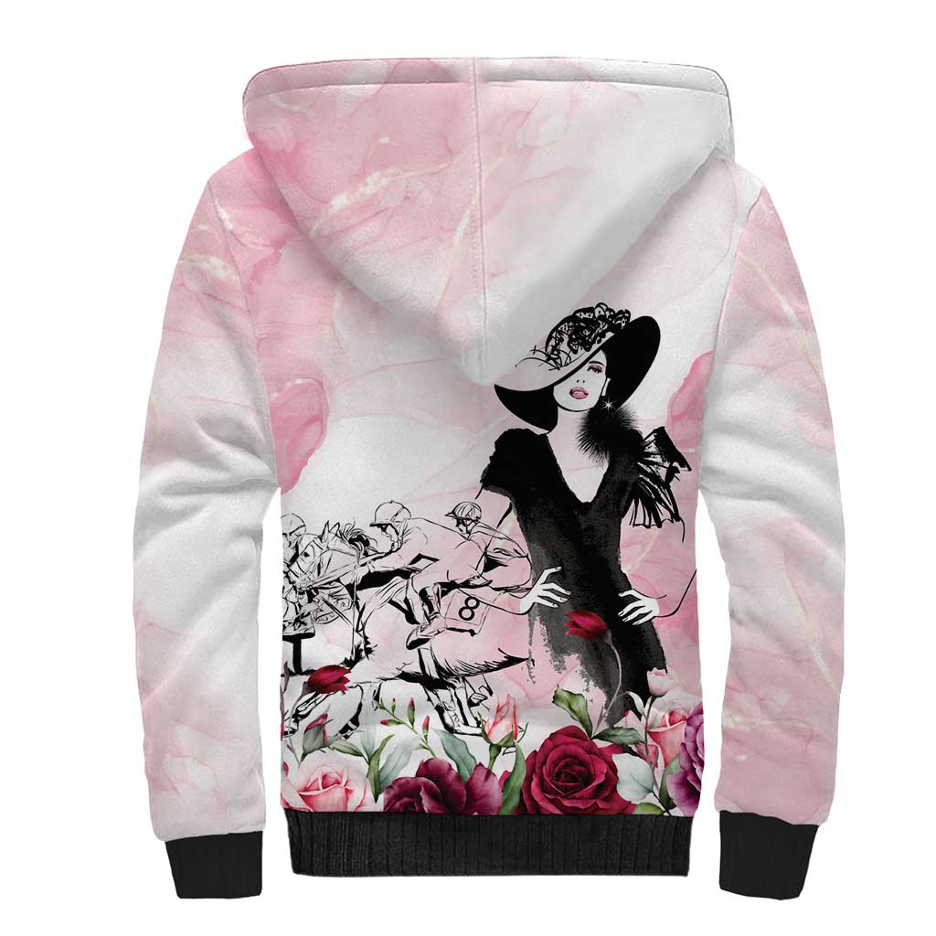 Melbourne Horse Racing Cup Pink Out Derby Sherpa Hoodie - Aussie Hoodie