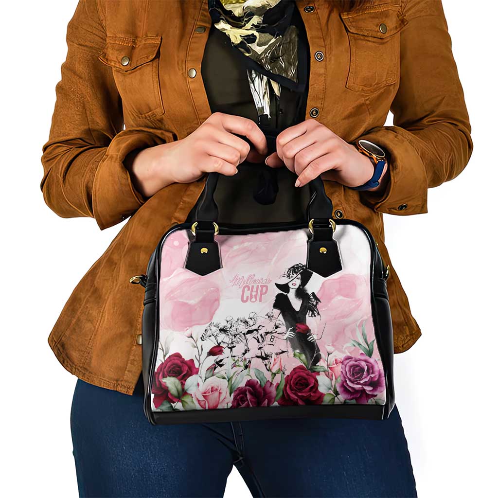Melbourne Horse Racing Cup Pink Out Derby Shoulder Handbag - Aussie Hoodie