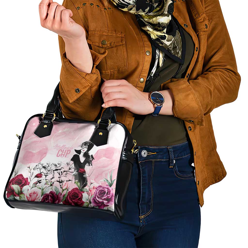 Melbourne Horse Racing Cup Pink Out Derby Shoulder Handbag - Aussie Hoodie