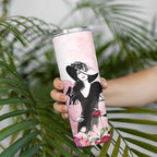 Melbourne Horse Racing Cup Pink Out Derby Skinny Tumbler - Aussie Hoodie