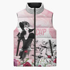 Melbourne Horse Racing Cup Pink Out Derby Sleeveless Puffer Jacket - Aussie Hoodie