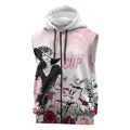Melbourne Horse Racing Cup Pink Out Derby Sleeveless Zip Hoodie LT7
