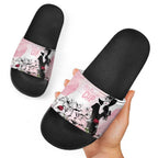 Melbourne Horse Racing Cup Pink Out Derby Slide Sandals - Aussie Hoodie