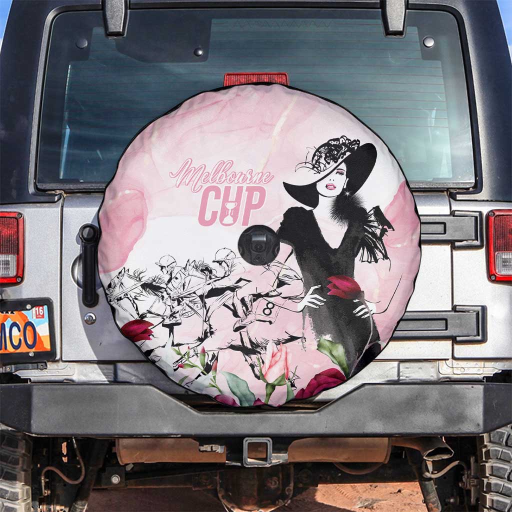 Melbourne Horse Racing Cup Pink Out Derby Spare Tire Cover - Aussie Hoodie