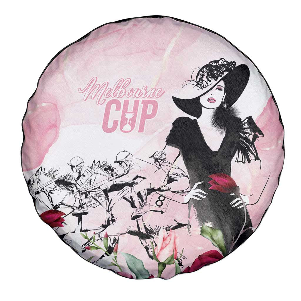 Melbourne Horse Racing Cup Pink Out Derby Spare Tire Cover - Aussie Hoodie