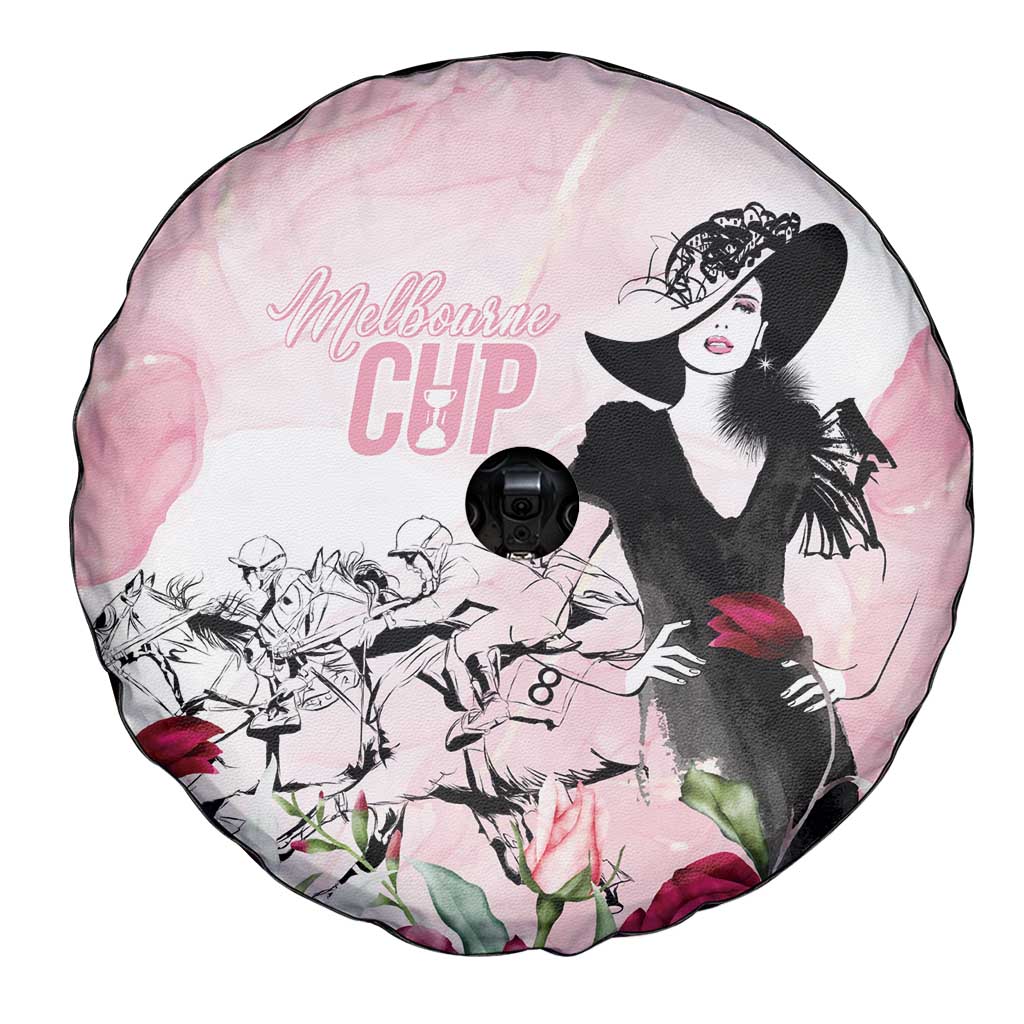 Melbourne Horse Racing Cup Pink Out Derby Spare Tire Cover - Aussie Hoodie