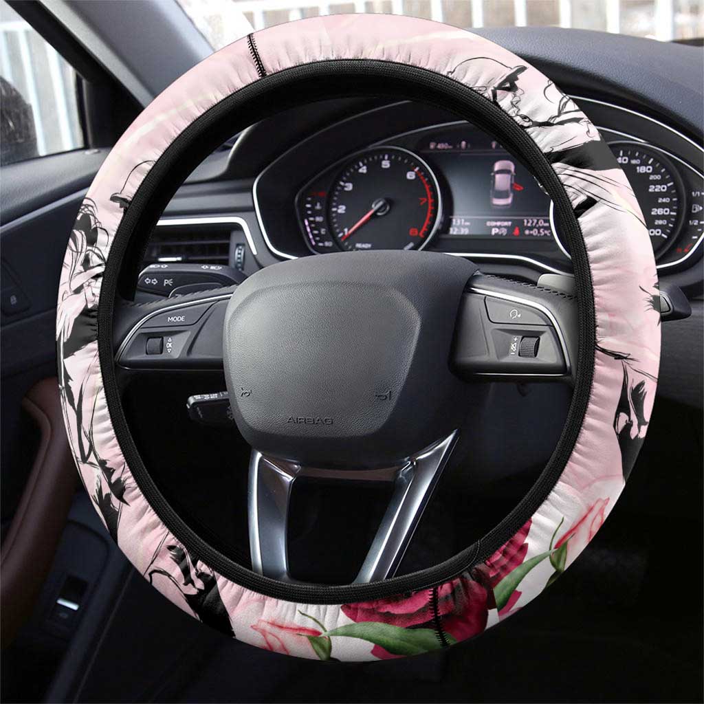 Melbourne Horse Racing Cup Pink Out Derby Steering Wheel Cover - Aussie Hoodie