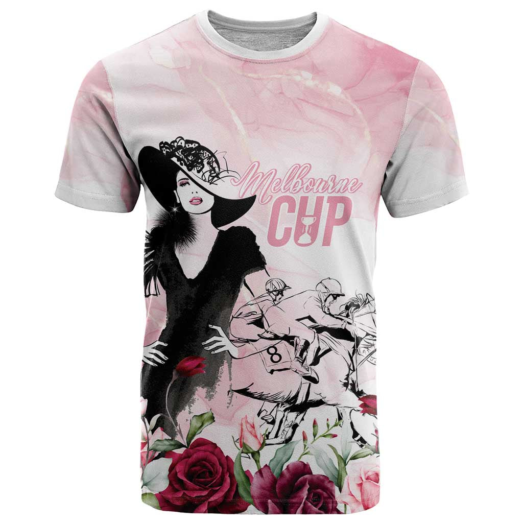 Melbourne Horse Racing Cup Pink Out Derby T Shirt - Aussie Hoodie
