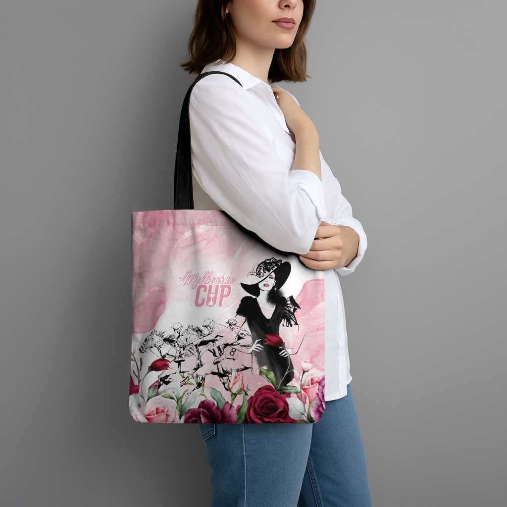 Melbourne Horse Racing Cup Pink Out Derby Tote Bag - Aussie Hoodie