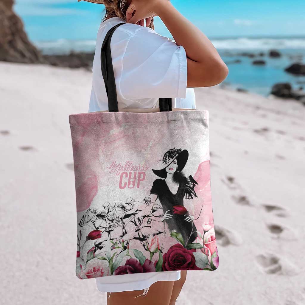 Melbourne Horse Racing Cup Pink Out Derby Tote Bag - Aussie Hoodie