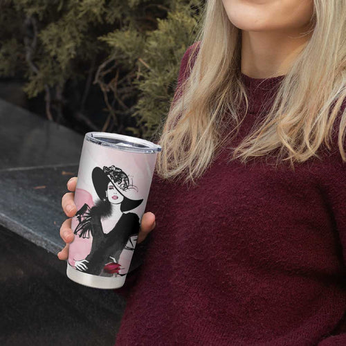 Melbourne Horse Racing Cup Pink Out Derby Tumbler Cup - Aussie Hoodie