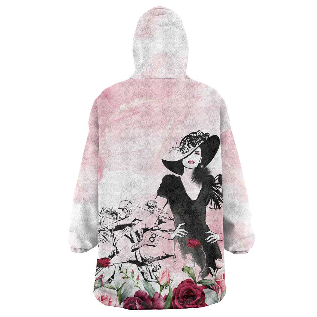 Melbourne Horse Racing Cup Pink Out Derby Wearable Blanket Hoodie - Aussie Hoodie