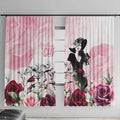 Melbourne Horse Racing Cup Pink Out Derby Window Curtain - Aussie Hoodie