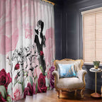 Melbourne Horse Racing Cup Pink Out Derby Window Curtain - Aussie Hoodie