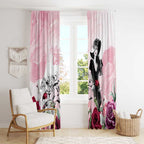 Melbourne Horse Racing Cup Pink Out Derby Window Curtain - Aussie Hoodie