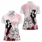 Melbourne Horse Racing Cup Pink Out Derby Women Polo Shirt - Aussie Hoodie