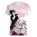 Melbourne Horse Racing Cup Pink Out Derby Women V-Neck T-Shirt - Aussie Hoodie